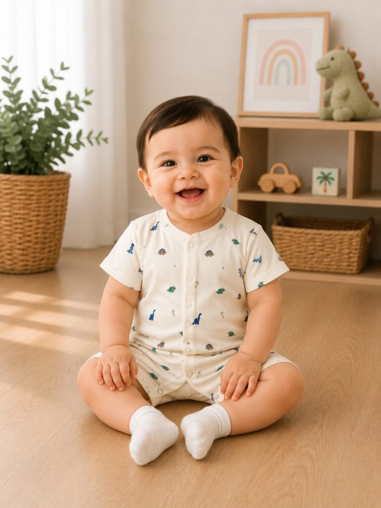 Dino Explorer Half Romper