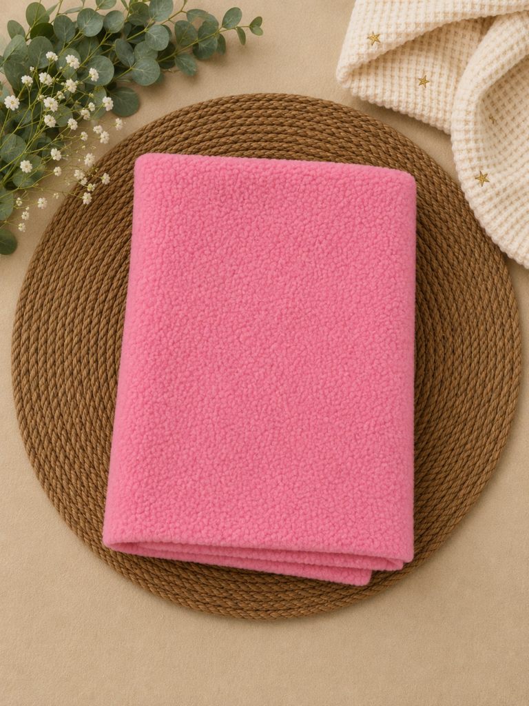 Dry Sheet / Bed Protector - Baby Pink