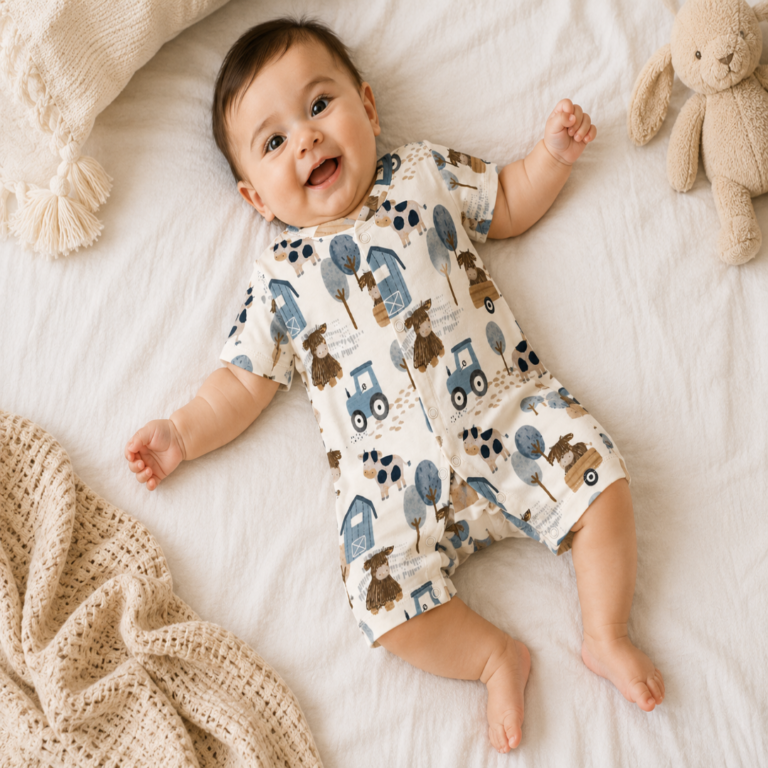 Farm Friends Half Romper