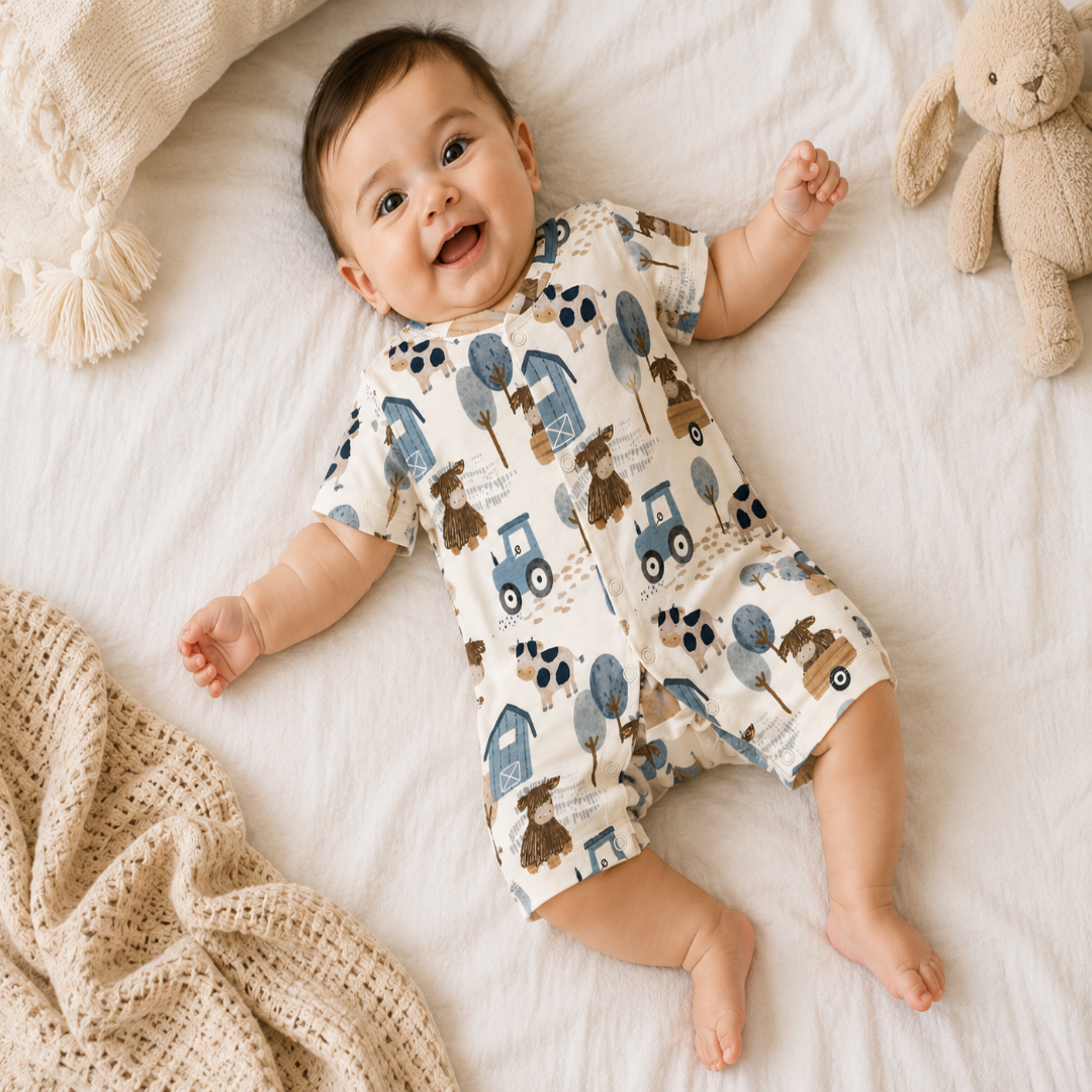 Farm Friends Half Romper