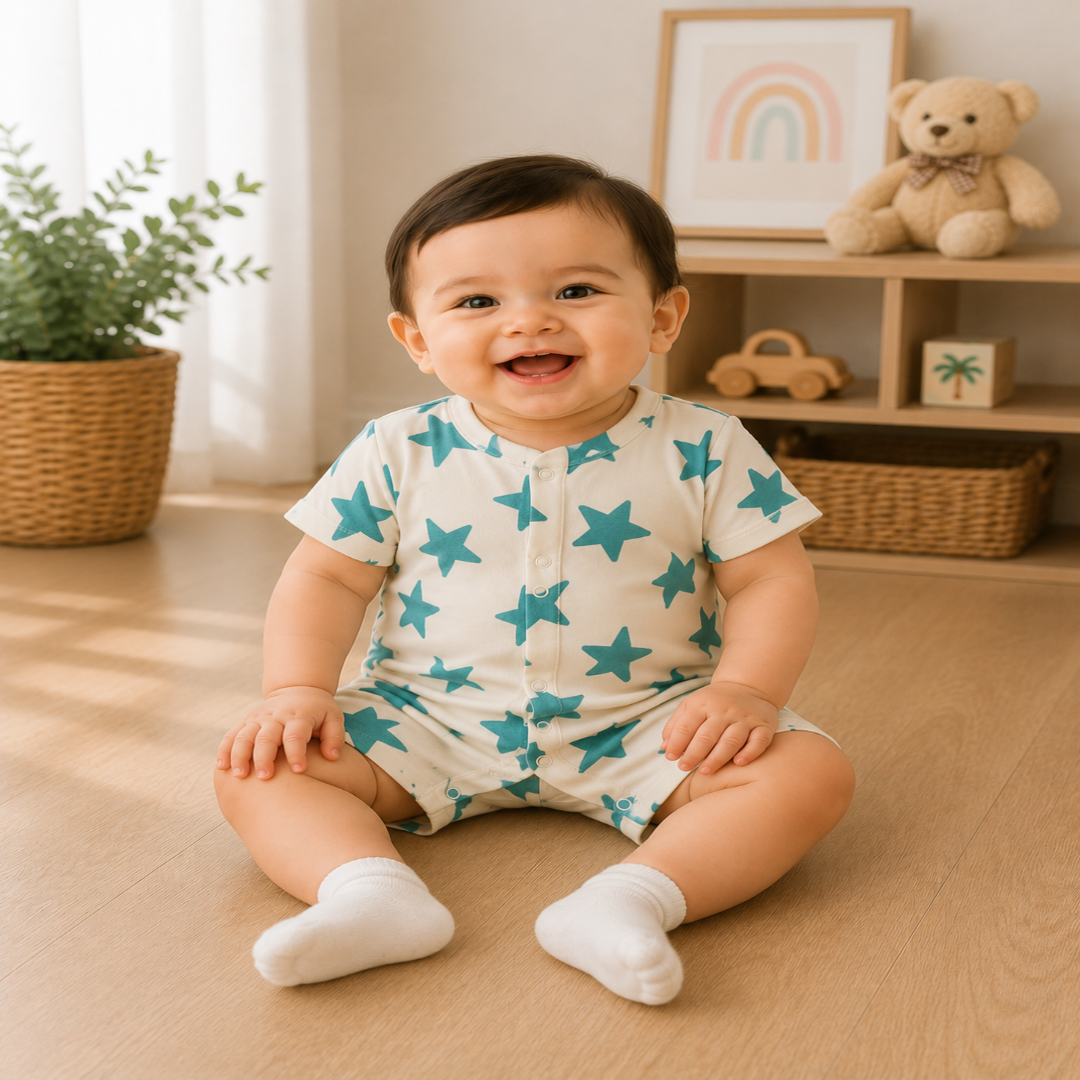 Twinkle Star Half Romper