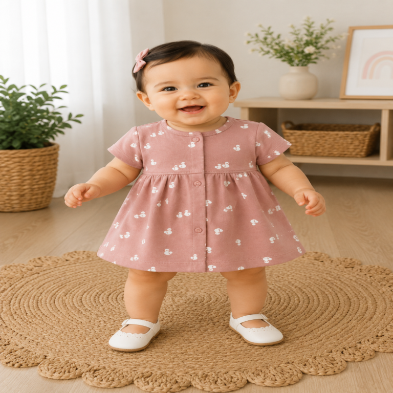 Rosy Duckling Frock