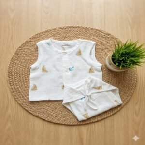Jabla with Nappy Set - Boats and Anchor Print