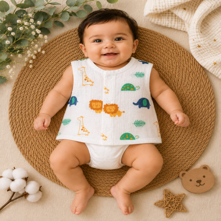 Safari Snuggles Muslin Jabla