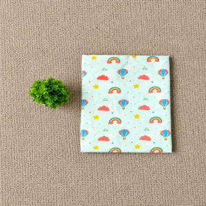 Muslin Baby Bath Towel - Rainbow Sky
