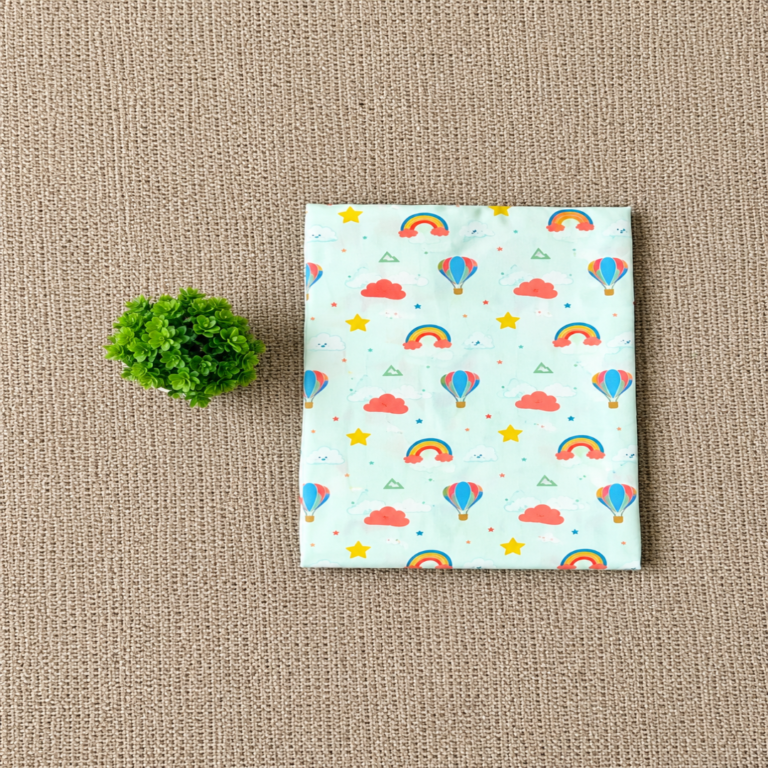 Muslin Baby Bath Towel - Rainbow Sky