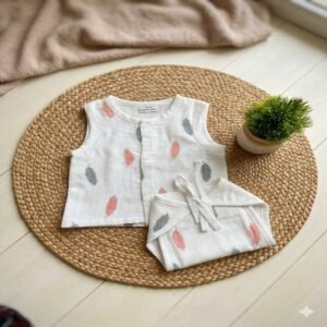 Jabla with Nappy Set - Feather  Print