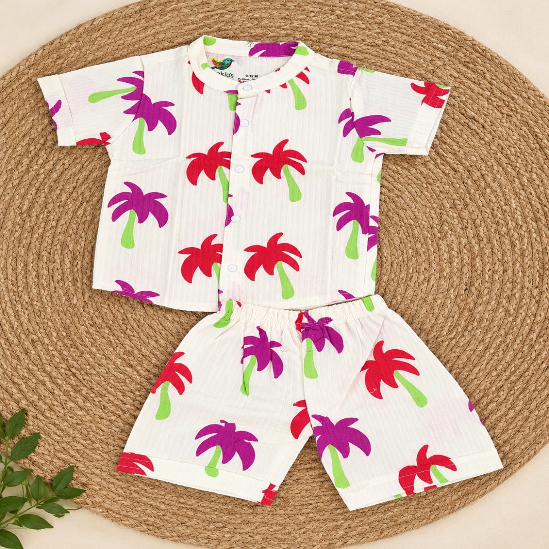 Tropical Palm Organic Muslin Co-ord Set - Image 2