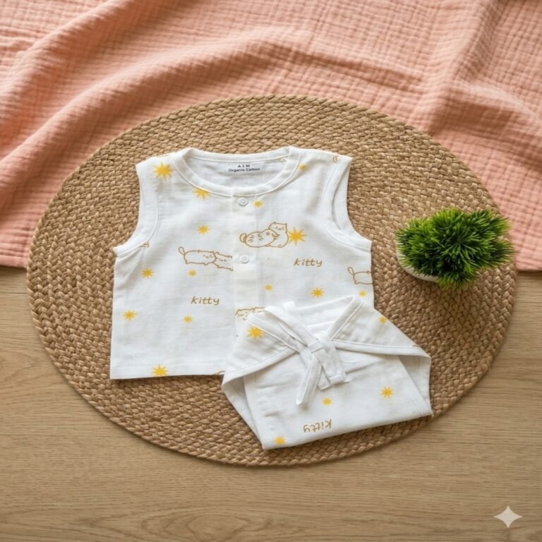 Jabla with Nappy Set - Kitty and Star Print